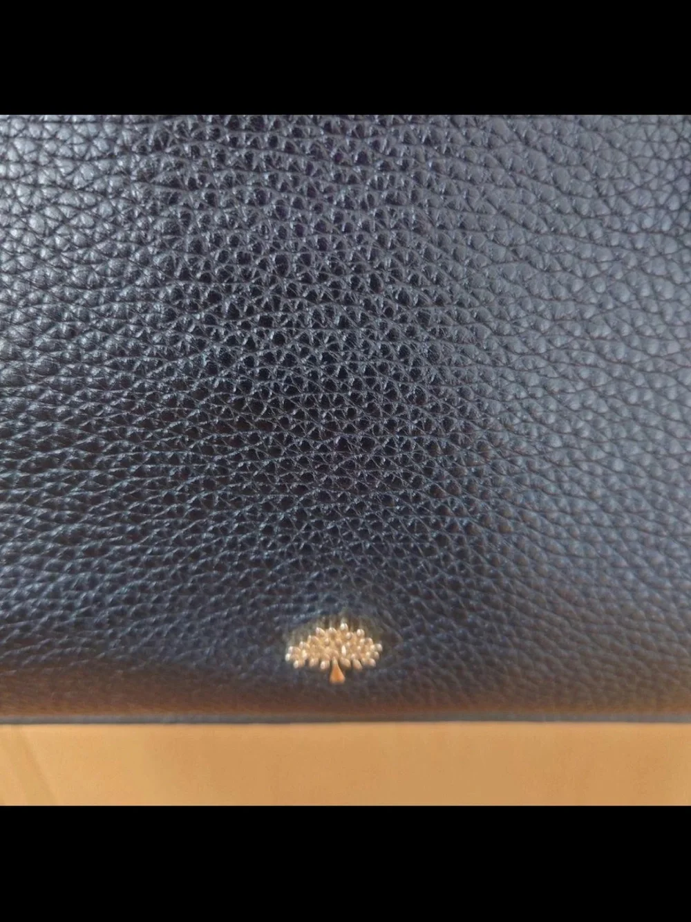 Mulberry Black Pebbled Leather Satchel with Detachable Strap